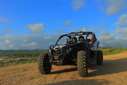 Beach & Desert UTV X3 Tour with Hotel Pickup in Cabo by Cactus Tour (for 4)