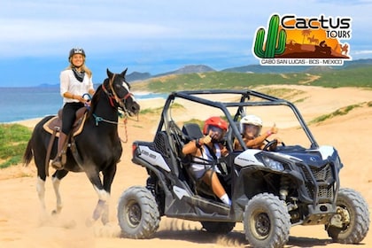 Strand UTV & Ridning COMBO med hotellupphämtning i Cabo av Cactus Tour