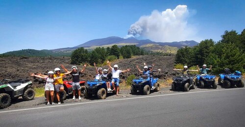 From Nicolosi: Mount Etna Quad Volcano Tour