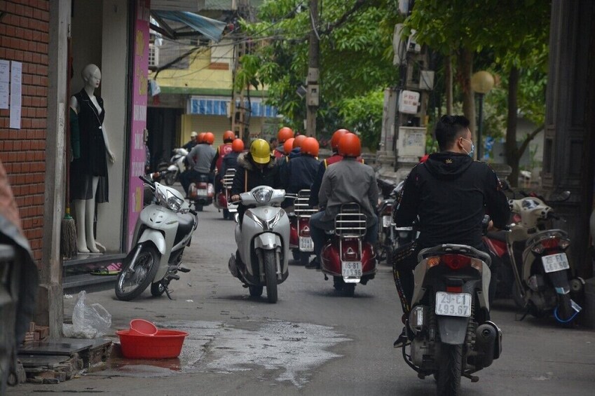 Full-Day Hanoi Exploration Authentic Vespa Adventure with Female Guides