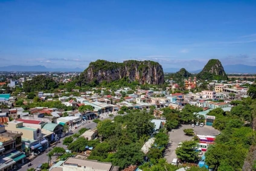 Explore Marble Mountains Am Phu Cave Morning Tour Hoi An to Da Nang