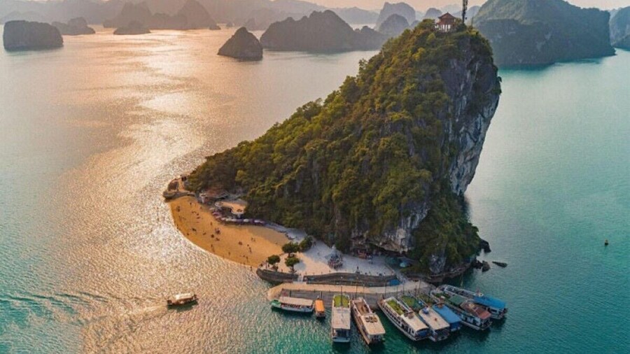 Halong Bay Luxury Cruise Explore Caves Kayak Pearl Workshop Full-Day