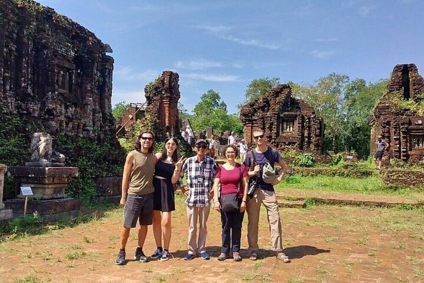 My Son Sanctuary Thu Bon River Boat Trip Cultural Group Tour from Hoi An