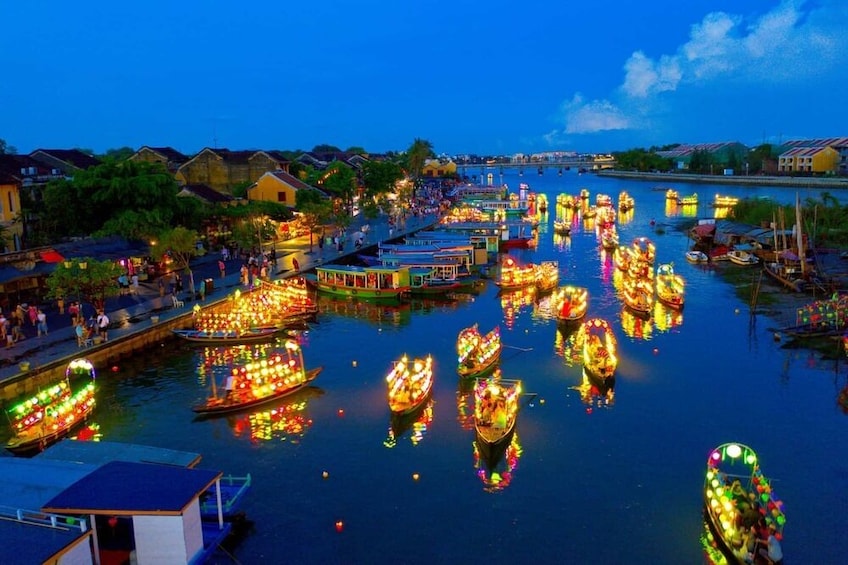 My Son Sanctuary Thu Bon River Boat Trip Cultural Group Tour from Hoi An