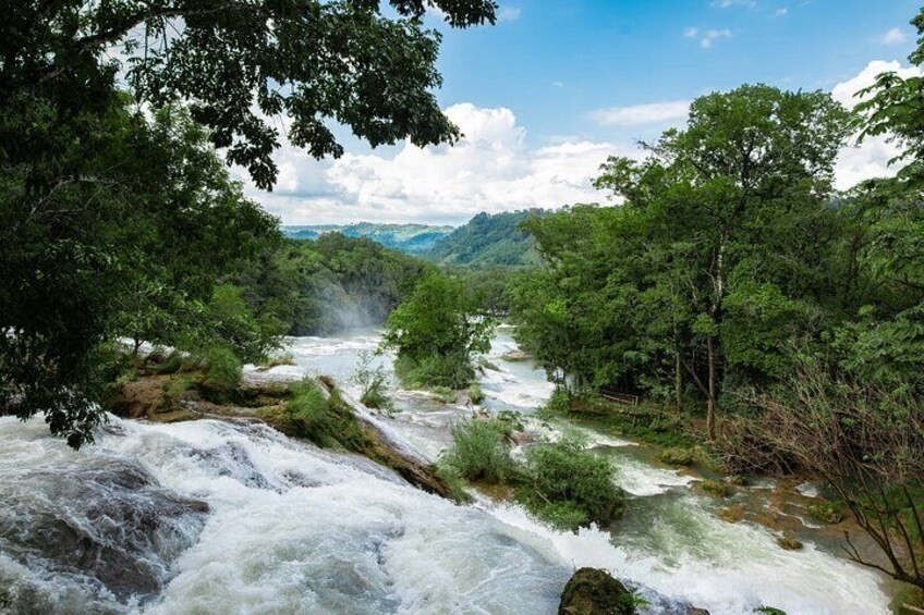 Tour to Agua Azul and Misol Waterfalls and Palenque Archaeological Zone