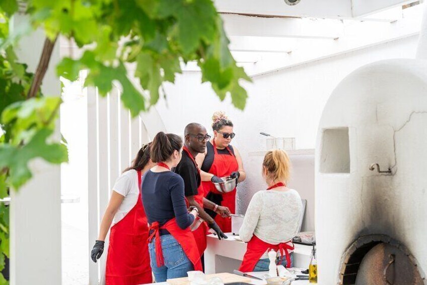Santorini Cooking Class with Wine Tasting