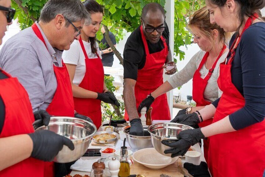 Santorini Cooking Class with Wine Tasting