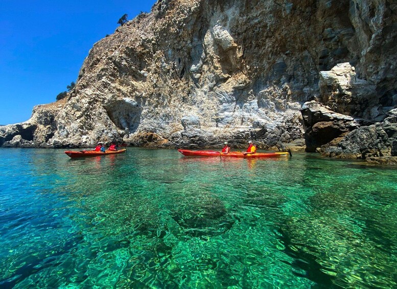 Picture 5 for Activity Naxos: Rhina Cave and Coastline Sea Kayaking Tour