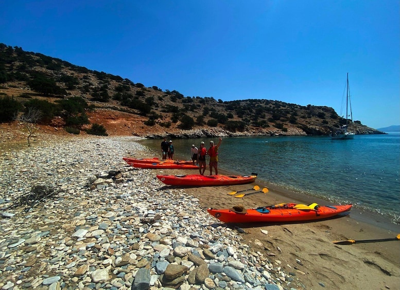 Picture 7 for Activity Naxos: Rhina Cave and Coastline Sea Kayaking Tour