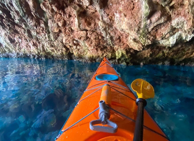 Picture 19 for Activity Naxos: Rhina Cave and Coastline Sea Kayaking Tour