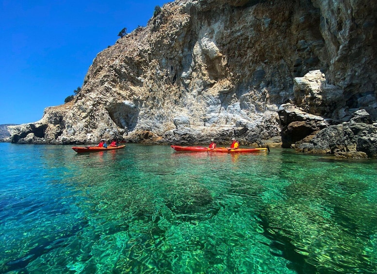 Picture 5 for Activity Naxos: Rhina Cave and Coastline Sea Kayaking Tour