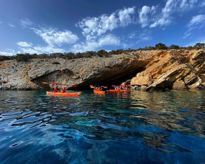 Picture 13 for Activity Naxos: Rhina Cave and Coastline Sea Kayaking Tour