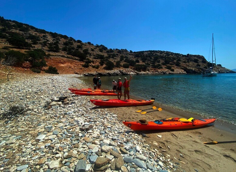 Picture 7 for Activity Naxos: Rhina Cave and Coastline Sea Kayaking Tour