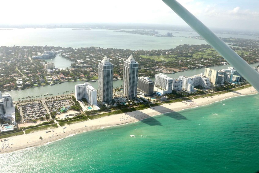 Picture 2 for Activity Miami Beach: South Beach Private Airplane Tour with Drinks