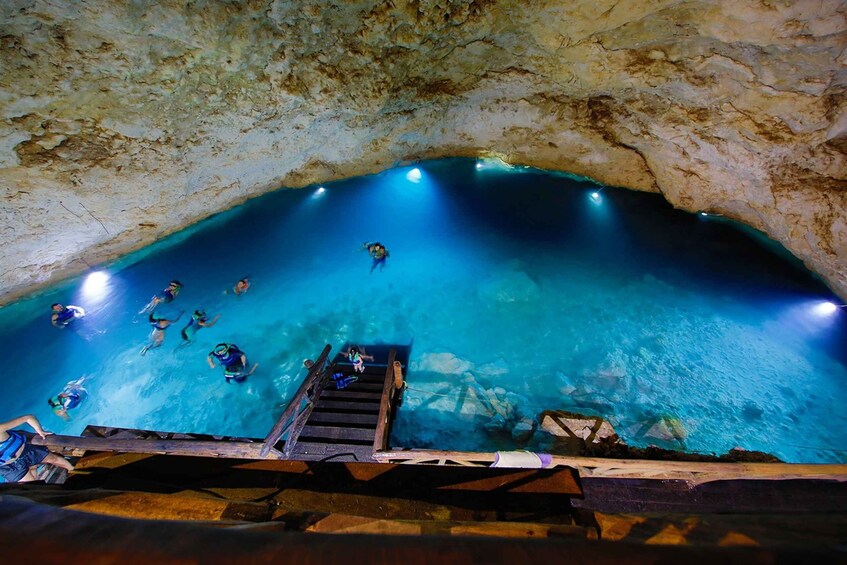 Picture 3 for Activity From Mérida: Day Trip to Cenotes de Santa Barbara with Food