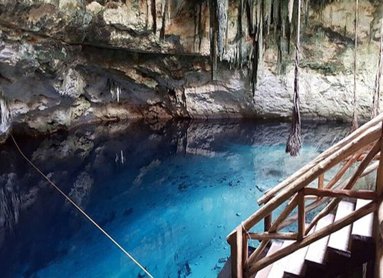 Picture 1 for Activity From Mérida: Day Trip to Cenotes de Santa Barbara with Food