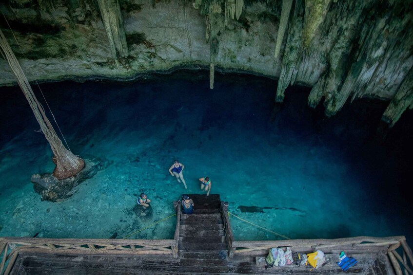 Picture 2 for Activity From Mérida: Day Trip to Cenotes de Santa Barbara with Food