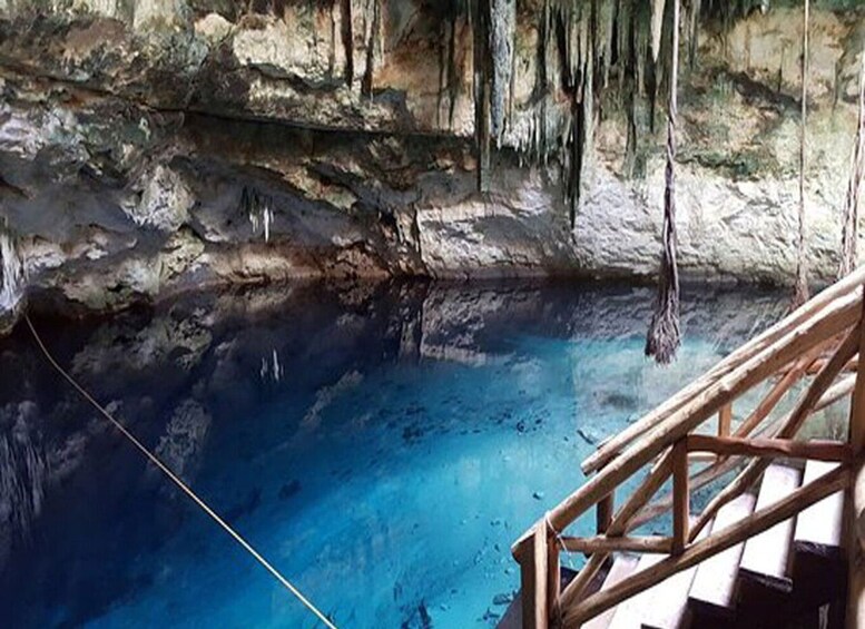 Picture 1 for Activity From Mérida: Day Trip to Cenotes de Santa Barbara with Food