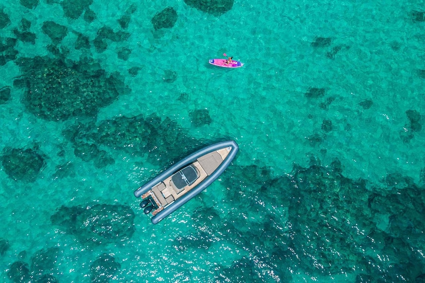 Picture 7 for Activity Cagliari: Zodiac Boat Tour, 3-4 SwimStops, Wine & Snorkeling