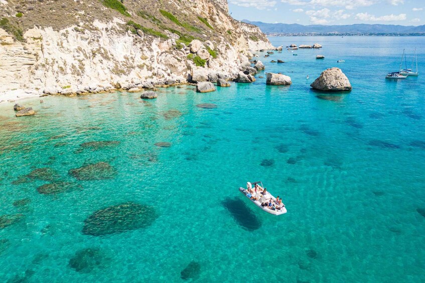 Picture 3 for Activity Cagliari: Zodiac Speedboat Tour with 3 Stops for Snorkeling