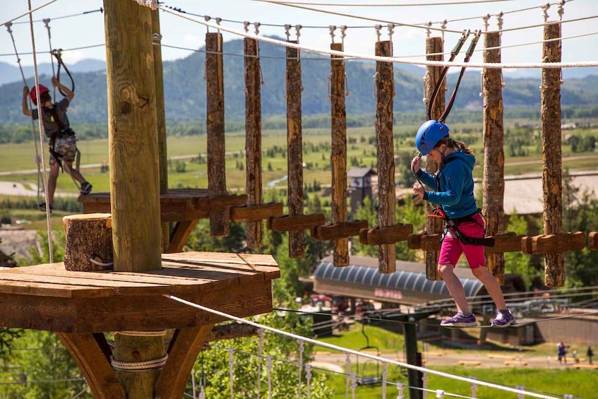 Picture 1 for Activity Teton: Jackson Hole Mountain Resort Aerial Ropes Course