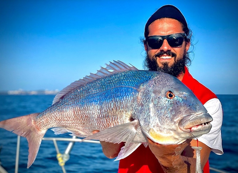 Salou: Hands-On Fishing Trip with Swimming at Sea