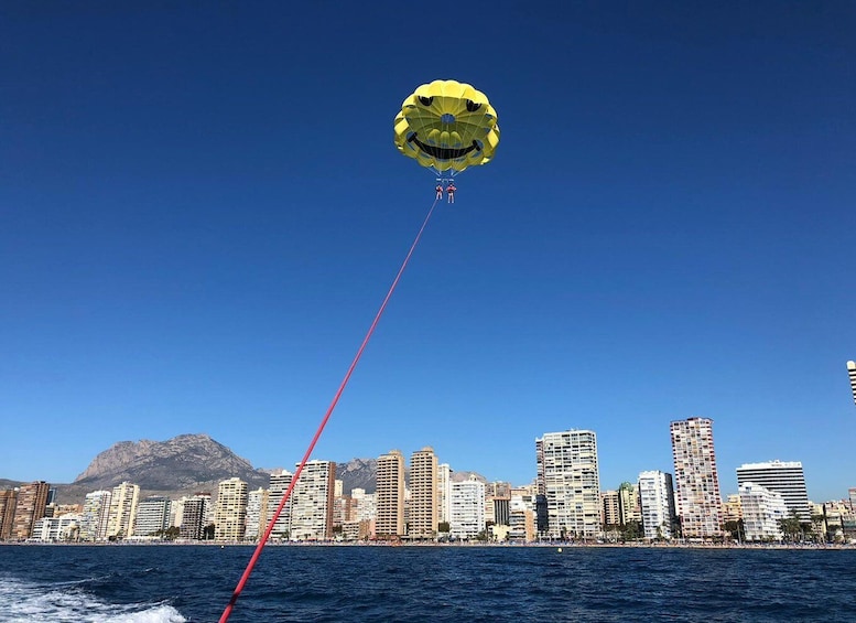 Picture 3 for Activity Benidorm: Parasailing Boat Trip with Costa Blanca Views