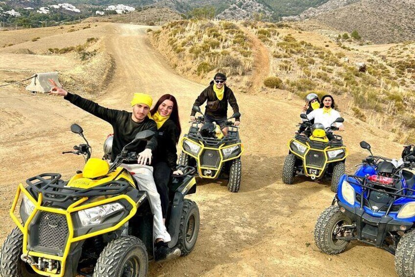 3 hours guided adventure on Quads/ATV's in Mijas, Málaga