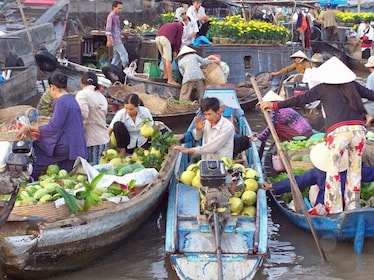Experiencia en barco de lujo en el Delta del Mekong con recorrido por la cu...