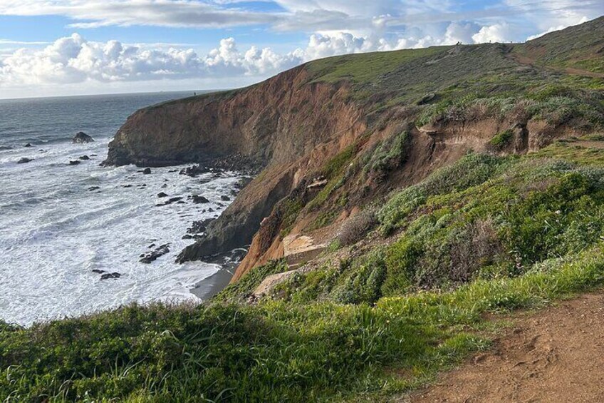 Hiking along Pacifica State Beach Coastline