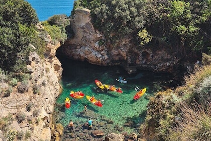 Small group Kayak tour from Sorrento to Bagni Regina Giovanna