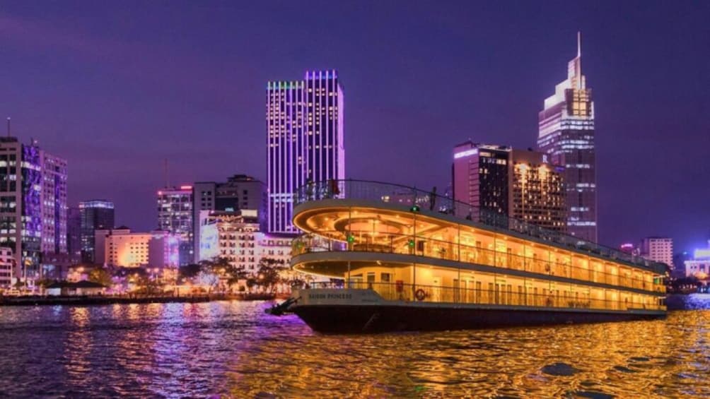 Luxury Saigon River Sunset Cruise with Cocktails and Scenic Views