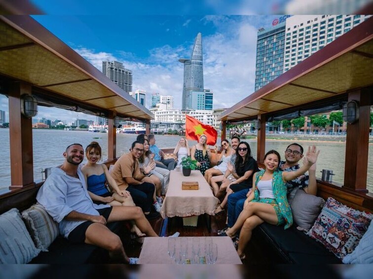 Luxury Saigon River Sunset Cruise with Cocktails and Scenic Views