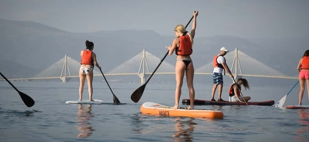 Picture 1 for Activity Lefkada: Guided Half-Day Island Stand-Up Paddleboarding Tour