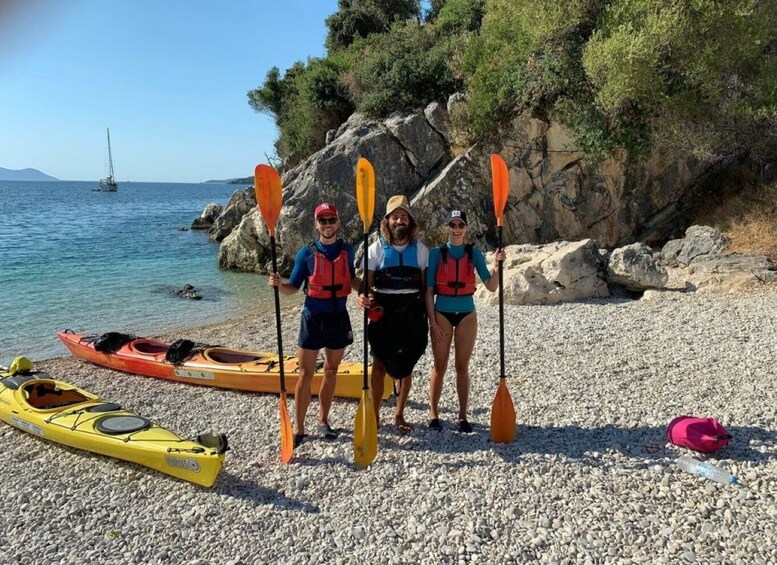 Picture 1 for Activity Lefkas, Nydri: Kayaking Day Trip to Scorpios and Meganisi