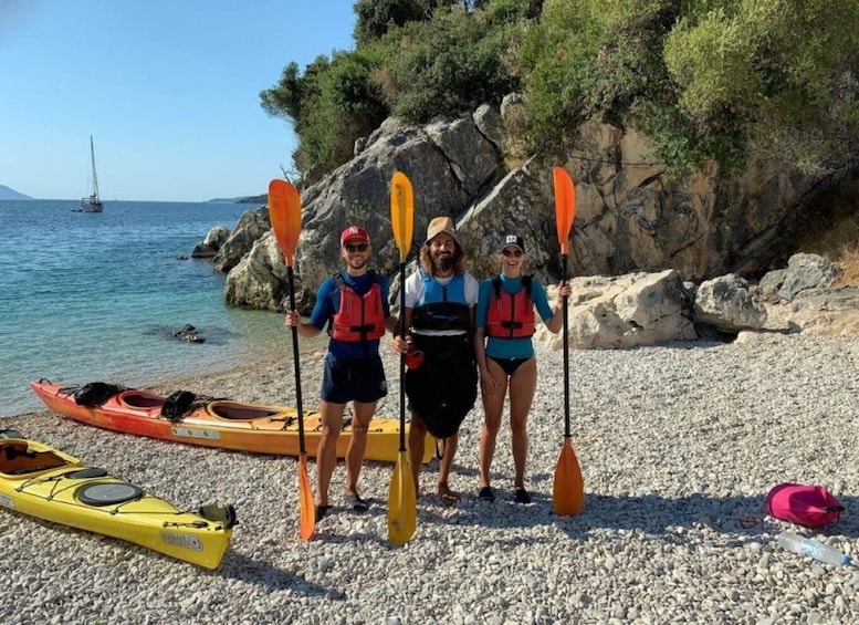Picture 1 for Activity Lefkas, Nydri: Kayaking Day Trip to Scorpios and Meganisi