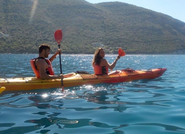 Picture 1 for Activity Lefkada: Agios Ioannis & Papanikolis Cave Kayak Tour