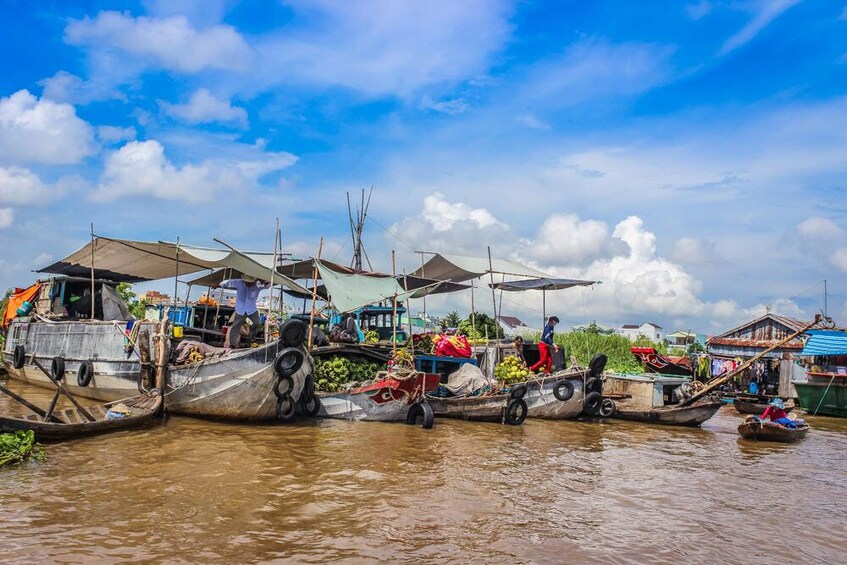Mekong Delta Full Day Exploration My Tho Ben Tre Pagoda Visit Boat Cruises