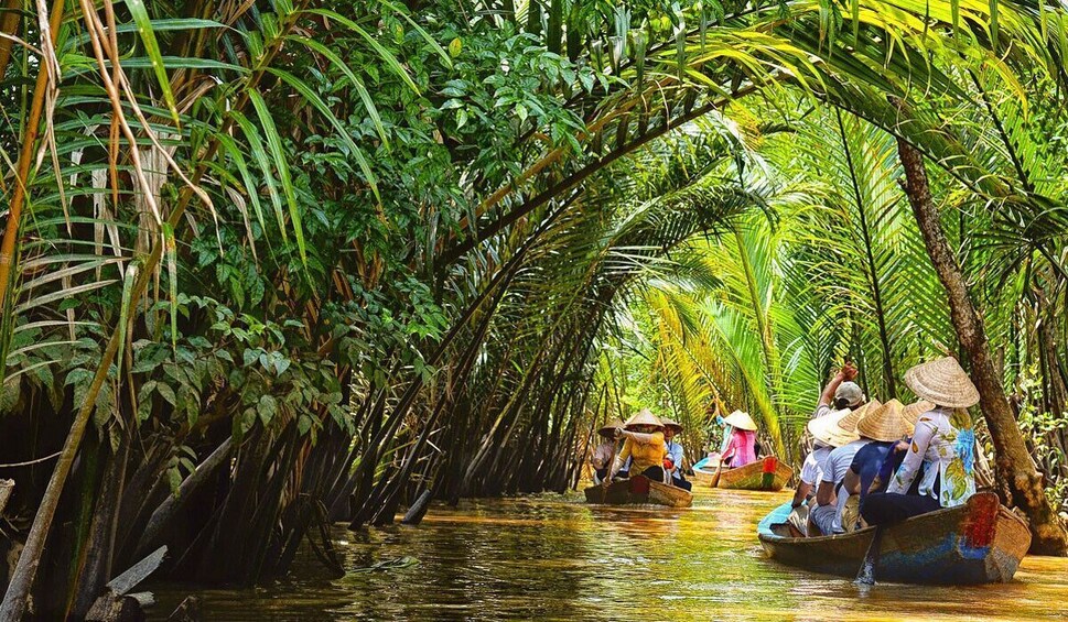 Mekong Delta Full Day Exploration My Tho Ben Tre Pagoda Visit Boat Cruises