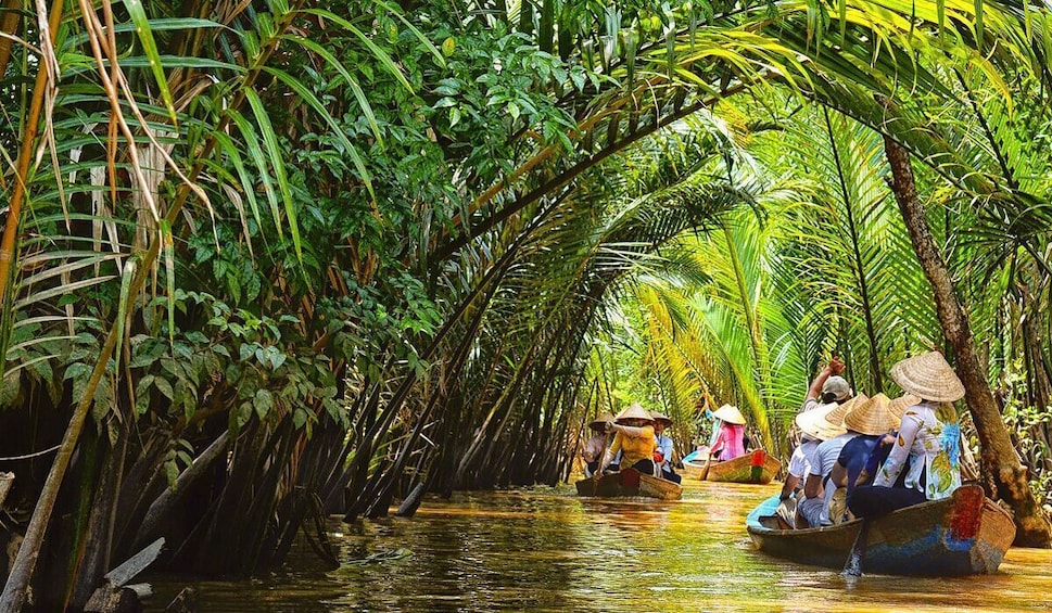 Mekong Delta Full Day Exploration My Tho Ben Tre Pagoda Visit Boat Cruises
