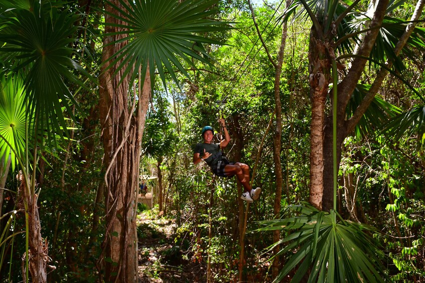 Rio Secreto Plus: Underground River, Rappel & Ziplines