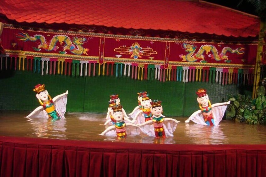 Hanoi Full-Day Small Group Tour Cyclo Ride Puppet Show Historic Sites