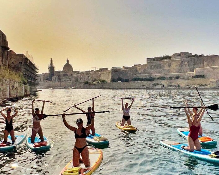 Picture 6 for Activity Stand Up Paddleboard Yoga Class Valetta