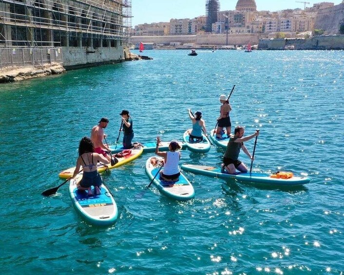 Picture 1 for Activity Stand Up Paddleboard Yoga Class Valetta