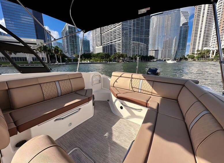 Picture 2 for Activity Miami: Private Luxury Boat Charter with a Captain