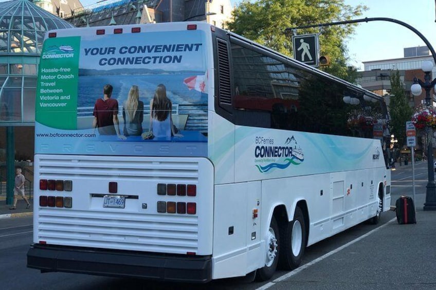 Coach Transfer from Vancouver Cruise Ship Terminal to Downtown Victoria