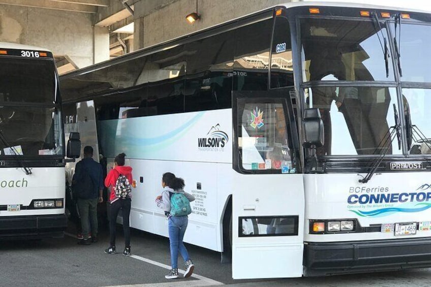 Coach Transfer from Vancouver Cruise Ship Terminal to Downtown Victoria