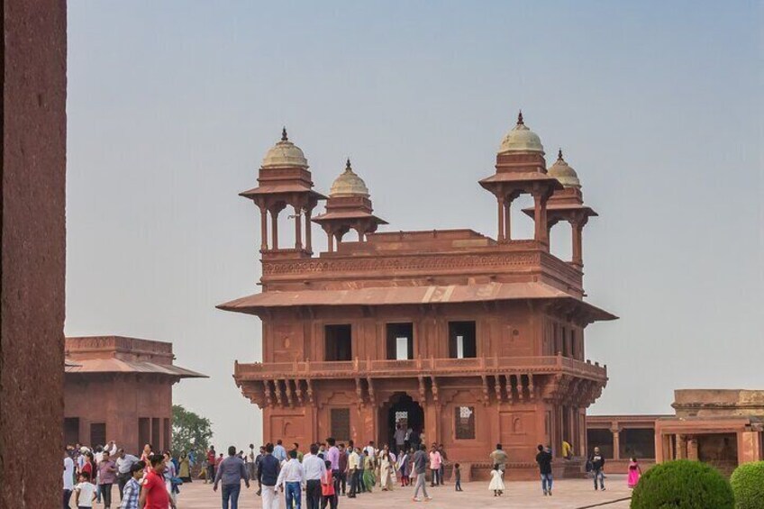 Historic architecture of the Fatehpur Sikri.