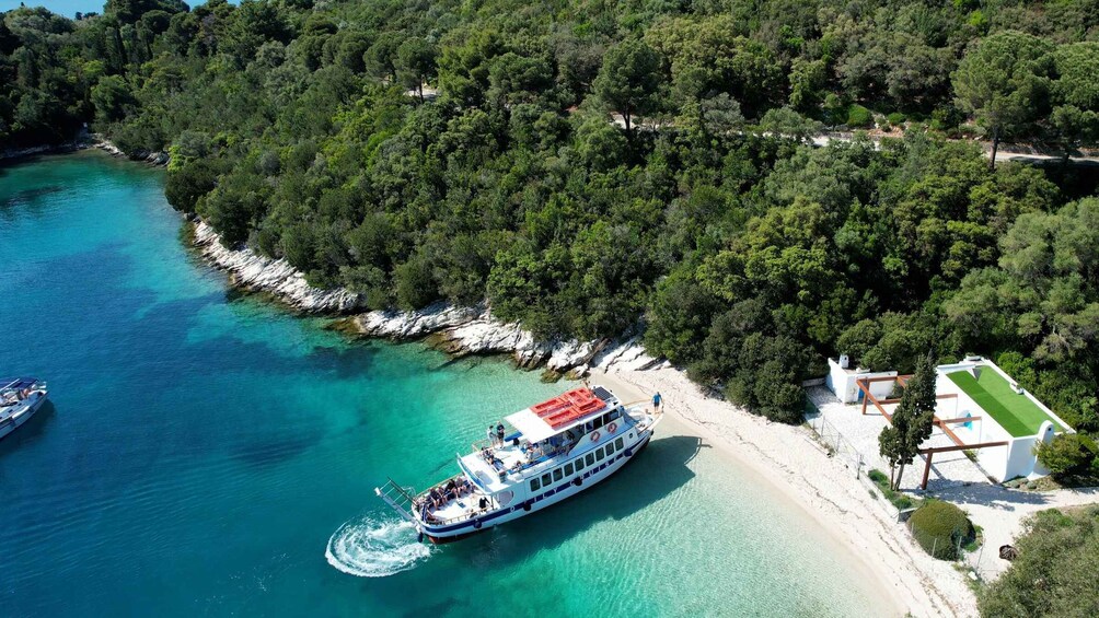 Picture 10 for Activity Nydri: Island Hopping Boat Cruise with Beach BBQ Lunch