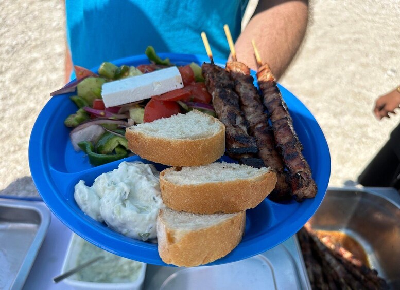 Picture 1 for Activity Nydri: Island Hopping Boat Cruise with Beach BBQ Lunch